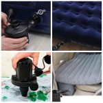 Air Pump Air Mattress Pump for Inflatable Portable 100-240V AC/12V DC Electric Air Inflator Pump with 3 Nozzles and Car Plug for Outdoor Camping Inflatable Cushions Air Beds Boats Swimming Ring Pool 