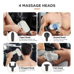 Mini Massage Gun Muscle Massage Gun Deep Tissue with Adjustable Arm, Percussion Portable Handheld Electric Body Massager Gun for Post-Workout Pain Relief Super Quiet Brushless Motor With 6 Speeds Adjustment and 4 Massage Heads